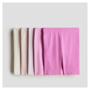 Girls Organic Cotton Bike Shorts | Set of 5 | 9-10 YRS